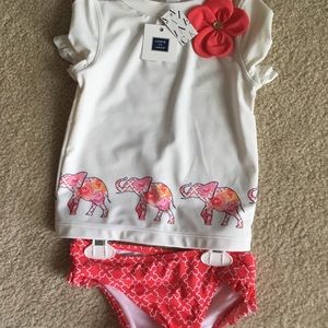 Swim rash guard swim suite